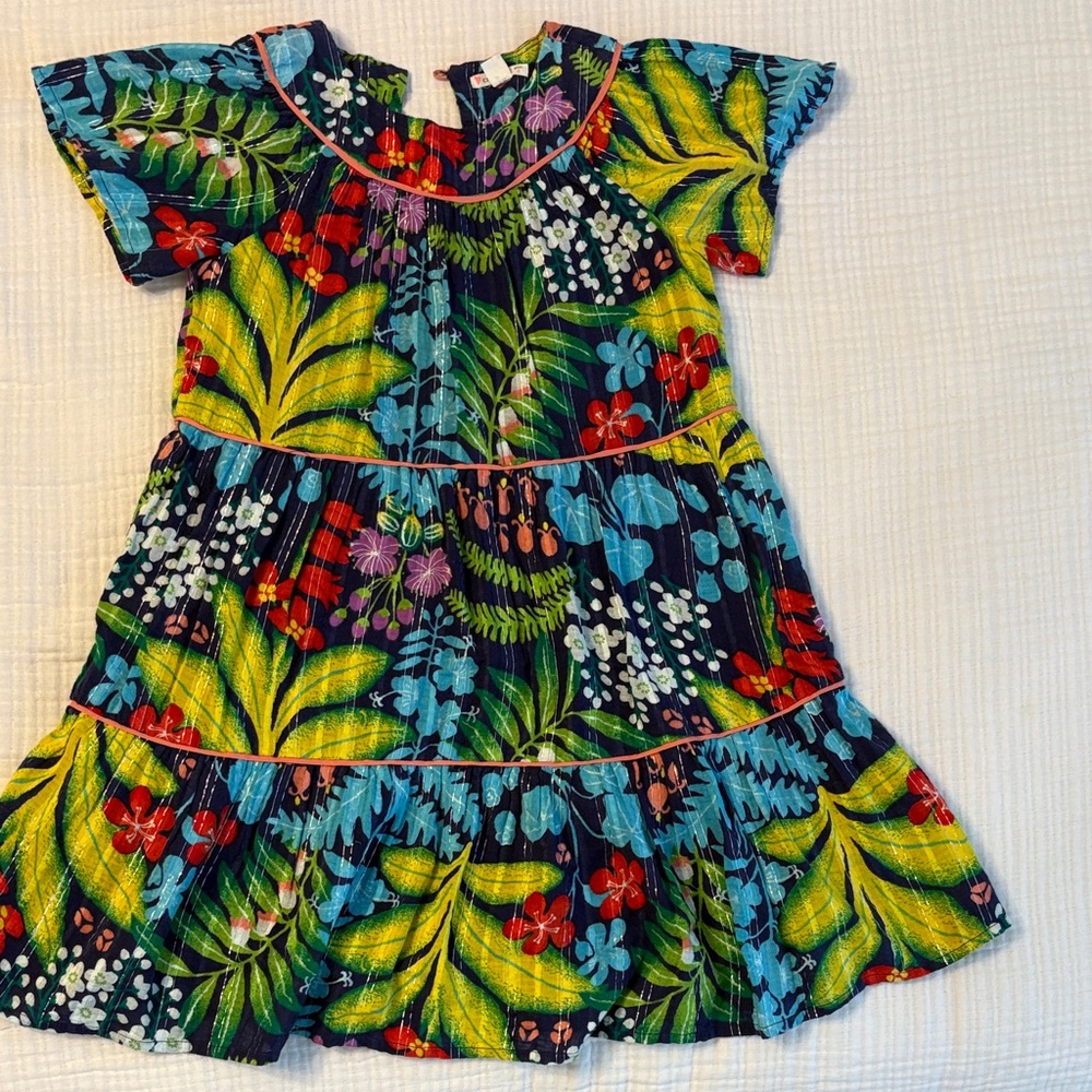 Tropical Floral Kids Dress